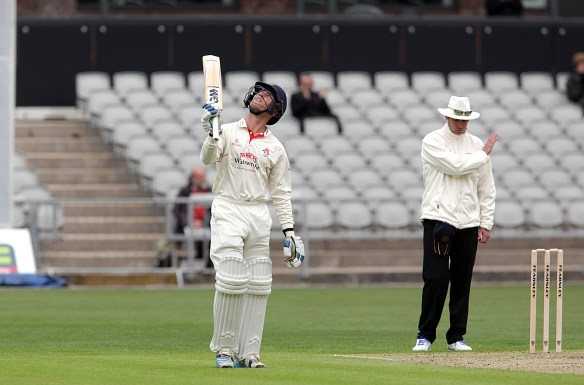 LANCASHIRE COUNTY CRICKET CLUB Emirates Old Trafford Luis Reece 50