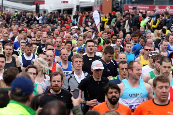 Manchester Marathon 2015  start