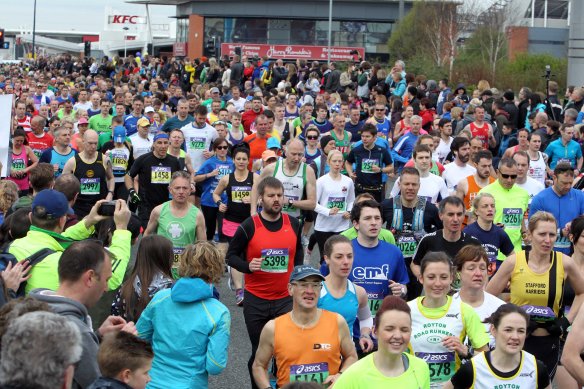 Manchester Marathon 2015  start