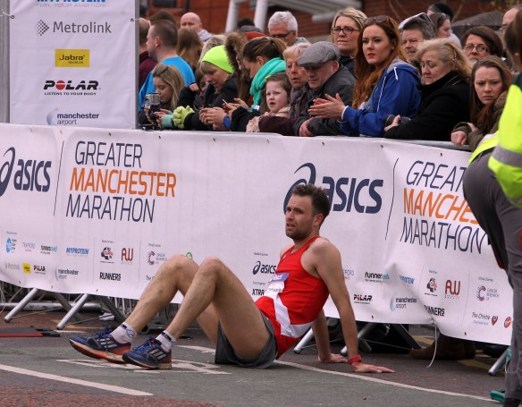 Manchester Marathon 2015  finish