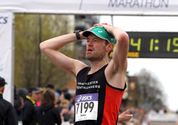 Manchester Marathon 2015  Finish