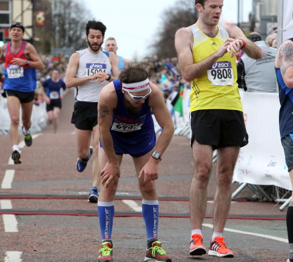 Manchester Marathon 2015  Finish