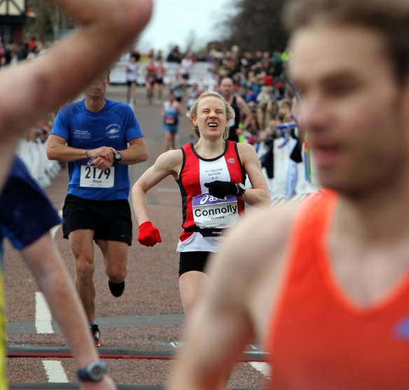 Manchester Marathon 2015  Finish