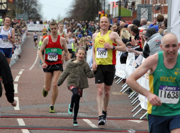 Manchester Marathon 2015  Finish