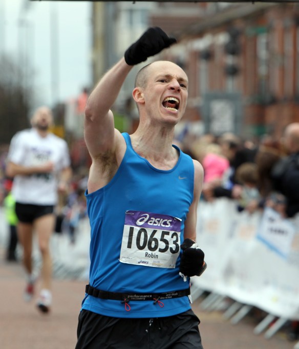 Manchester Marathon 2015  Finish
