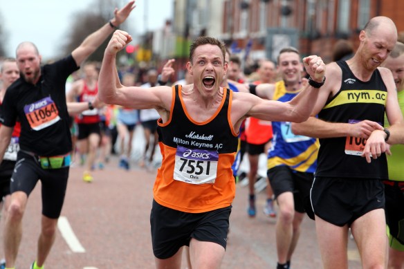 Manchester Marathon 2015  Finish