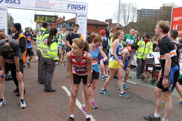 Manchester Marathon 2015  Finish