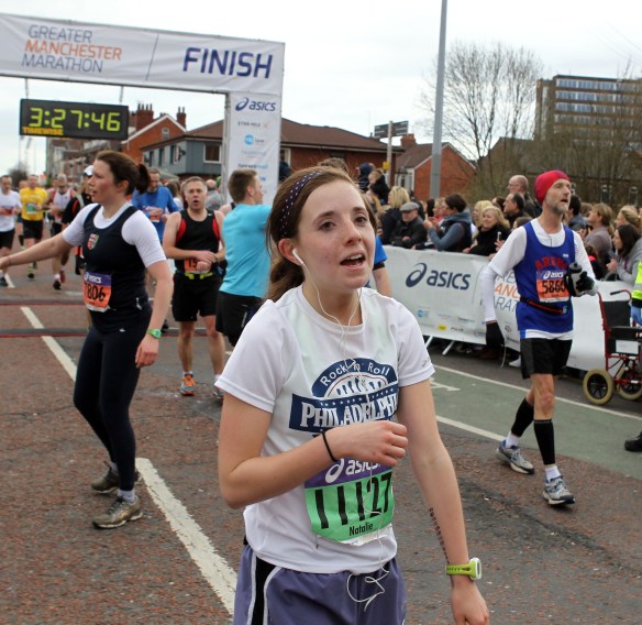 Manchester Marathon 2015  Finish