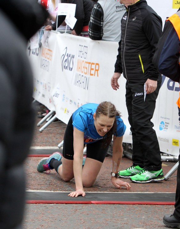 Manchester Marathon 2015  Finish