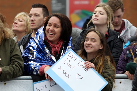 Manchester Marathon 2015  Finish