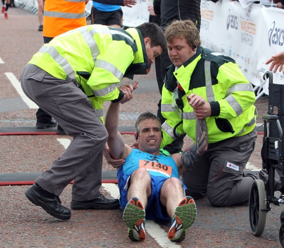 Manchester Marathon 2015  Finish