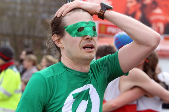 Manchester Marathon 2015  Finish