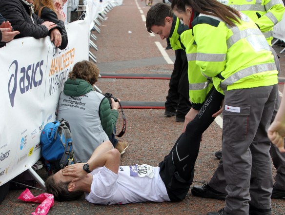 Manchester Marathon 2015  Finish
