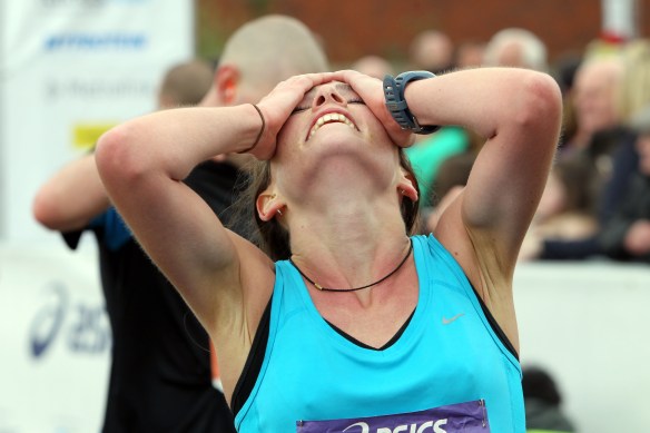 Manchester Marathon 2015  Finish