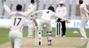 LANCASHIRE COUNTY CRICKET CLUB Emirates Old Trafford LV= County Championship LANCS V GLOUCESTERSHIRE 10/05/15 Day1 Glous Tavare survives an early shout