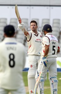 LANCASHIRE COUNTY CRICKET CLUB Emirates Old Trafford LV= County Championship LANCS V GLOUCESTERSHIRE 11/05/15 Day2 Paul Horton century 100