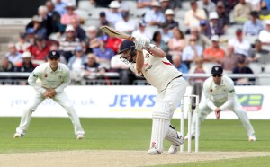 LANCASHIRE COUNTY CRICKET CLUB Emirates Old Trafford LV= County Championship LANCS V GLOUCESTERSHIRE 11/05/15 Day2 Paul Horton batting his way to a century 100
