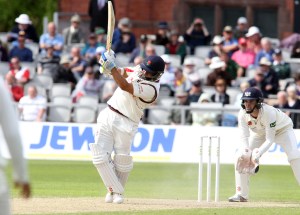 LANCASHIRE COUNTY CRICKET CLUB Emirates Old Trafford LV= County Championship LANCS V GLOUCESTERSHIRE 11/05/15 Day2 Ashwell Prince batting his way to 57