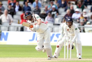 LANCASHIRE COUNTY CRICKET CLUB Emirates Old Trafford LV= County Championship LANCS V GLOUCESTERSHIRE 11/05/15 Day2 Paul Horton batting his way to a century 100