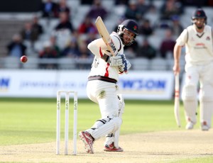 LANCASHIRE COUNTY CRICKET CLUB Emirates Old Trafford LV= County Championship LANCS V GLOUCESTERSHIRE 11/05/15 Day2 Jordan Clark batting