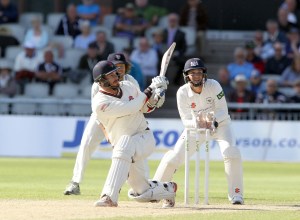 LANCASHIRE COUNTY CRICKET CLUB Emirates Old Trafford LV= County Championship LANCS V GLOUCESTERSHIRE 13/05/15 Day4 Jordan Clark batting