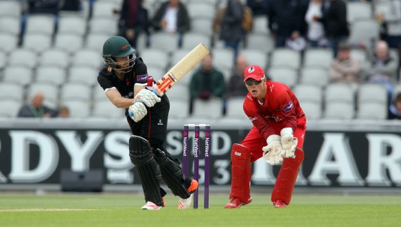 LANCASHIRE COUNTY CRICKET CLUB Emirates Old Trafford NatWest t20 Blast, North Group:  Lancashire Lightning v Leicestershire Foxes 15/05/15 leics ejh eckersley