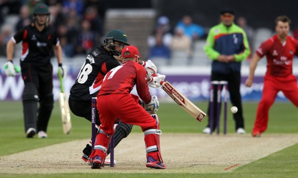 LANCASHIRE COUNTY CRICKET CLUB Emirates Old Trafford NatWest t20 Blast, North Group:  Lancashire Lightning v Leicestershire Foxes 15/05/15 leics GD Elliott