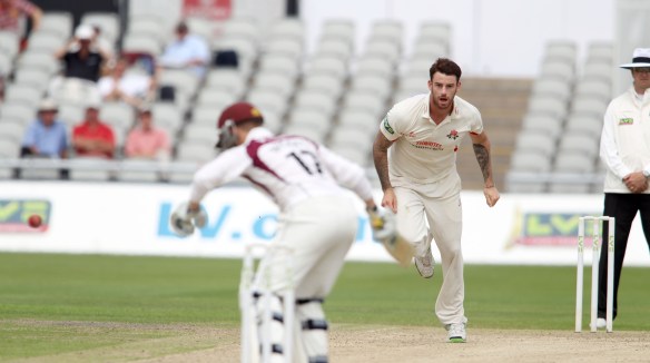 LANCASHIRE COUNTY CRICKET CLUB Emirates Old Trafford Lancashire v Northamptonshire LV= County Championship Division Two, 29/06/15 Jordan Clark