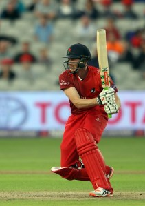 LANCASHIRE COUNTY CRICKET CLUB Emirates Old Trafford Lancashire Lightning v Birmingham Bears Nat West t20 Blast 26/06/15 James Faulkner batting
