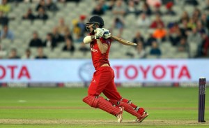 LANCASHIRE COUNTY CRICKET CLUB Emirates Old Trafford Lancashire Lightning v Birmingham Bears Nat West t20 Blast 26/06/15 Jordan Clark batting