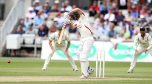 LANCASHIRE COUNTY CRICKET CLUB Emirates Old Trafford Lancashire v Leicestershire LV= County Championship Division Two, 15/06/15 Paul Horton batting