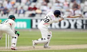 LANCASHIRE COUNTY CRICKET CLUB Emirates Old Trafford Lancashire v Leicestershire LV= County Championship Division Two, 15/06/15 Paul Horton batting