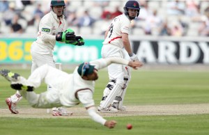 LANCASHIRE COUNTY CRICKET CLUB Emirates Old Trafford Lancashire v Leicestershire LV= County Championship Division Two, 15/06/15 Paul Horton batting