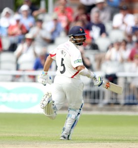 LANCASHIRE COUNTY CRICKET CLUB Emirates Old Trafford Lancashire v Leicestershire LV= County Championship Division Two, 16/06/15 Ashwell Prince batting