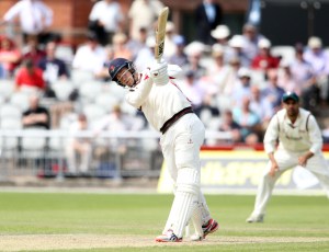 LANCASHIRE COUNTY CRICKET CLUB Emirates Old Trafford Lancashire v Leicestershire LV= County Championship Division Two, 16/06/15 Tom Bailey batting