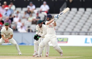 LANCASHIRE COUNTY CRICKET CLUB Emirates Old Trafford Lancashire v Leicestershire LV= County Championship Division Two, 15/06/15 Karl Brown batting