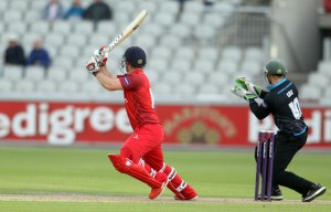 LANCASHIRE COUNTY CRICKET CLUB Emirates Old Trafford Lancashire Lightning v Worcestershire Rapids Nat West t20 Blast 18/06/15 Steven Croft batting