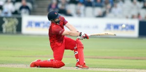 LANCASHIRE COUNTY CRICKET CLUB Emirates Old Trafford Lancashire Lightning v Worcestershire Rapids Nat West t20 Blast 18/06/15 Steven Croft batting