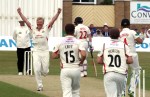 LANCASHIRE COUNTY CRICKET CLUB Colwyn Bay CC Glamorgan v Lancashire  LV= County Championship Division Two, 20/07/15 Glen Chapple bowls Rudolf