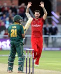 LANCASHIRE COUNTY CRICKET CLUB Emirates Old Trafford Lancashire Lightning v Nottinghamshire Outlaws Nat West t20 Blast 15/07/15 Jordan Clark celebrates