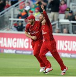 LANCASHIRE COUNTY CRICKET CLUB Emirates Old Trafford Lancashire Lightning v Nottinghamshire Outlaws Nat West t20 Blast 15/07/15 Arron Lilley fantastic catch dismissed Mulaney