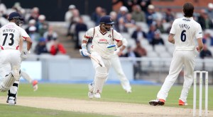 LANCASHIRE COUNTY CRICKET CLUB Emirates Old Trafford Lancashire v Essex LV= County Championship Division Two, 06/07/15 Ashwell Prince and Alviro Petersen