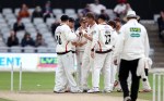 LANCASHIRE COUNTY CRICKET CLUB Emirates Old Trafford Lancashire v Essex LV= County Championship Division Two, 08/07/15 Toby Lester takes the wicket of Mickleburgh