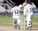 LANCASHIRE COUNTY CRICKET CLUB Emirates Old Trafford Lancashire v Essex LV= County Championship Division Two, 09/07/15 Mickleburgh looks to Coft as he catches