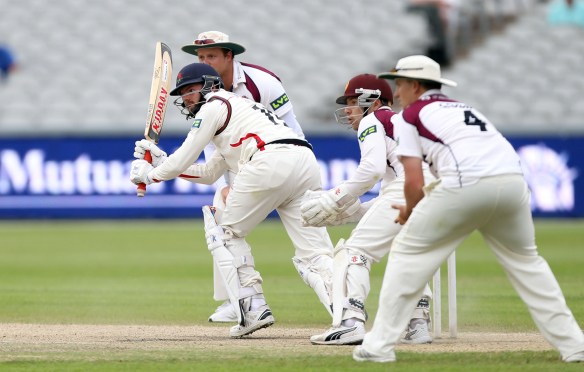 LANCASHIRE COUNTY CRICKET CLUB Emirates Old Trafford Lancs v Northants LV= County Championship Division Two, 02/07/15 Arron Lilley