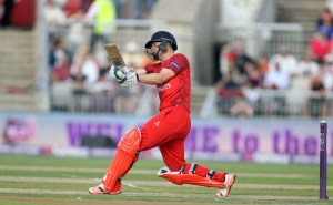 LANCASHIRE COUNTY CRICKET CLUB Emirates Old Trafford Lancashire Lightning v Yorkshire Vikings Nat West t20 Blast 03/07/15 Karl Brown