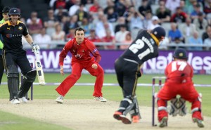 LANCASHIRE COUNTY CRICKET CLUB Emirates Old Trafford Lancashire Lightning v Yorkshire Vikings Nat West t20 Blast 03/07/15 Stephen parry