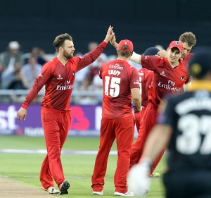 LANCASHIRE COUNTY CRICKET CLUB Emirates Old Trafford Lancashire Lightning v Yorkshire Vikings Nat West t20 Blast 03/07/15 Arron Lilley
