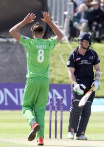LANCASHIRE COUNTY CRICKET CLUB Blackpool Cricket Club Royal London One-Day Cup Lancashire v Middlesex 29/07/15 Tom Bailey bowls Robson SD Robsonb Bailey