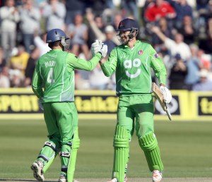 LANCASHIRE COUNTY CRICKET CLUB Blackpool Cricket Club Royal London One-Day Cup Lancashire v Middlesex 29/07/15 Stevphen Parry and Tom Bailey